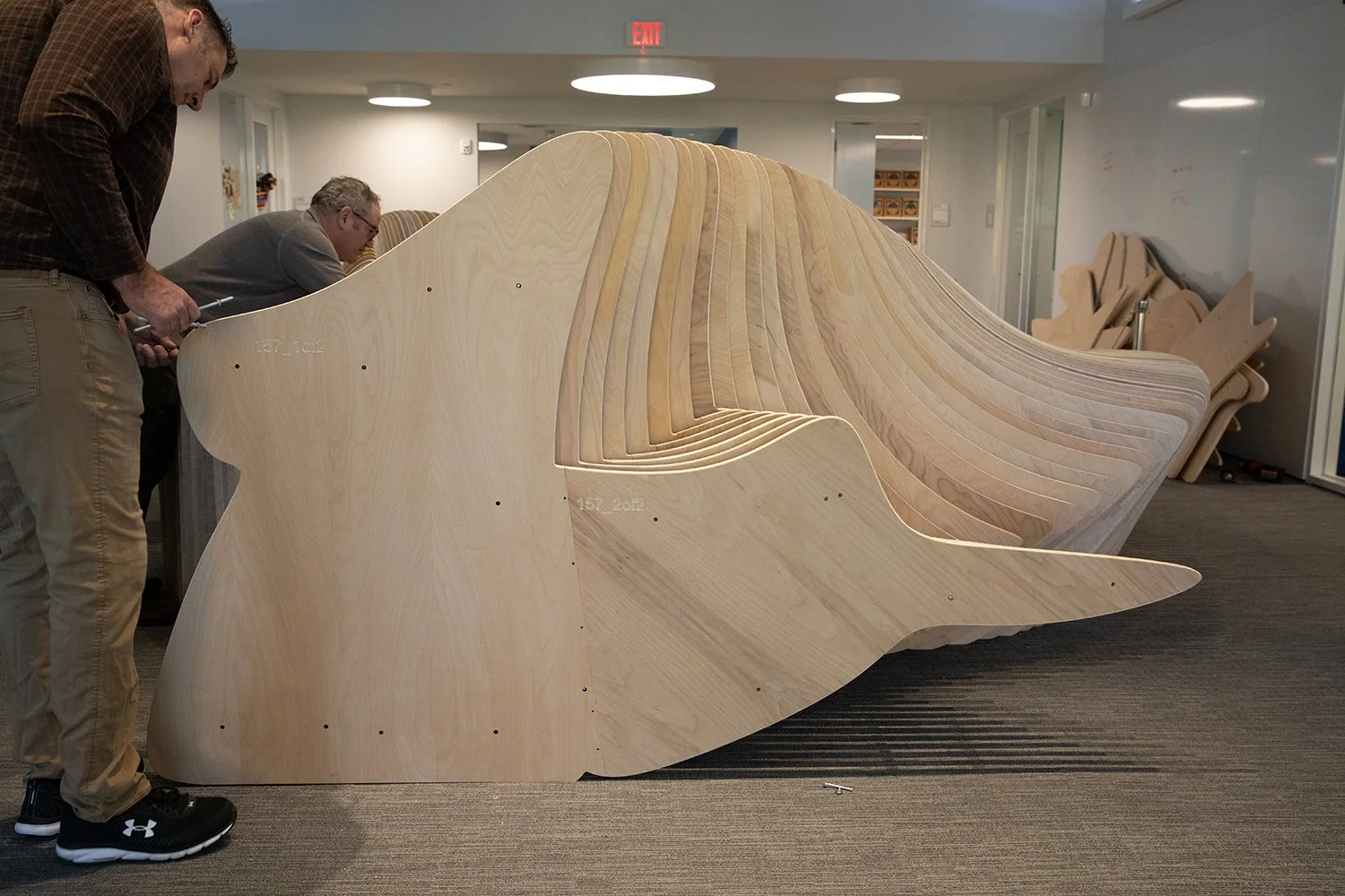 Terraform Design — Möbius Bench - CNC Cut Parametric Bench